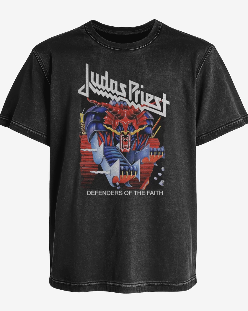 Polera desgastada Defenders of the Faith