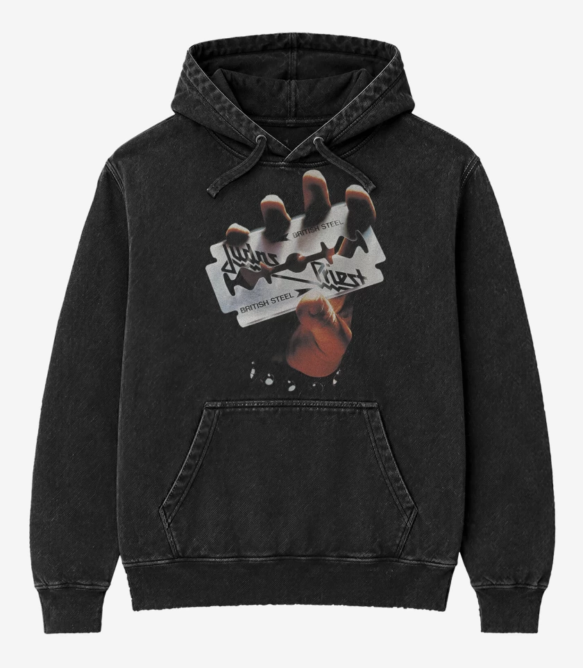 Poleron Canguro Acid Wash Negro de British Steel