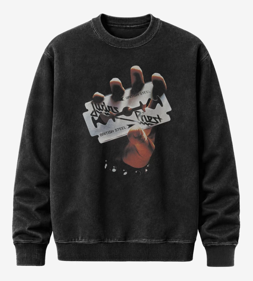 Poleron Polo Acid Wash Negro de British Steel