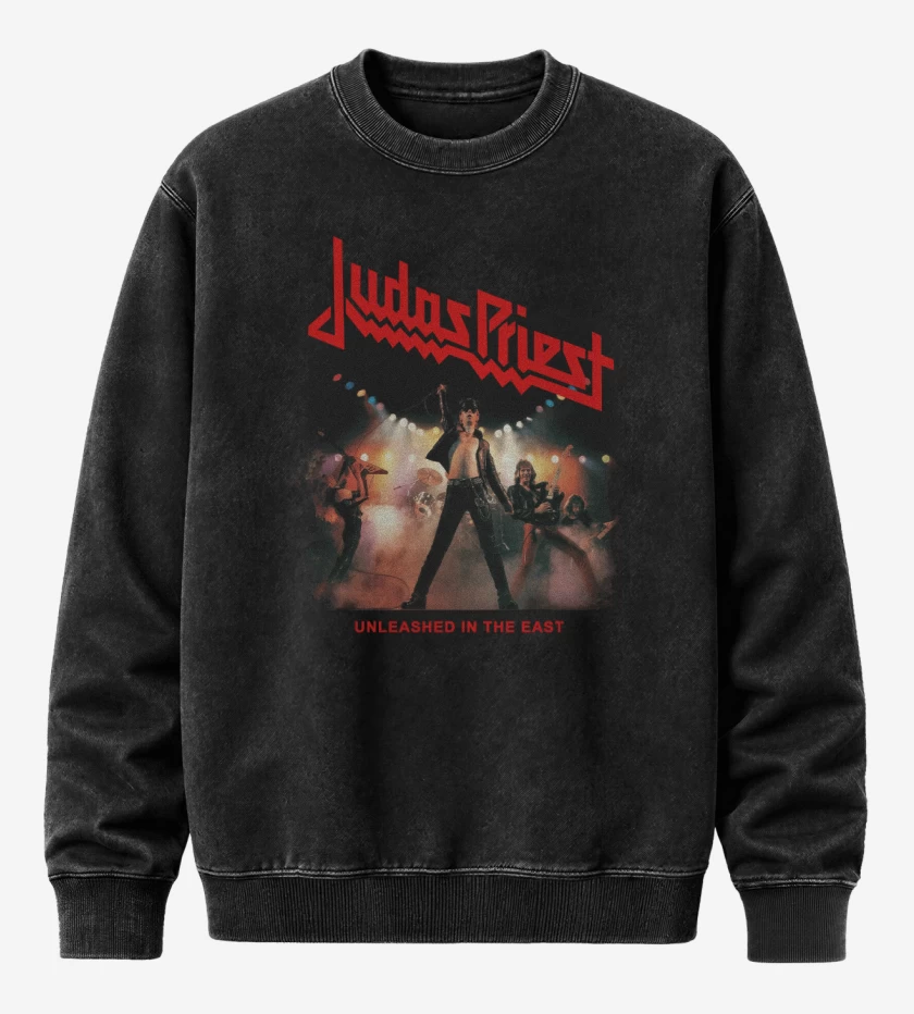 Poleron Polo Acid Wash Negro de Unleashed in the East