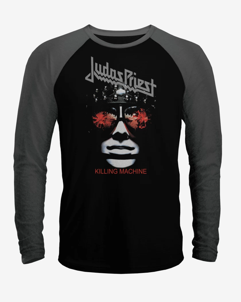 Polera Raglan Negro / Negro Heather de Killing Machine