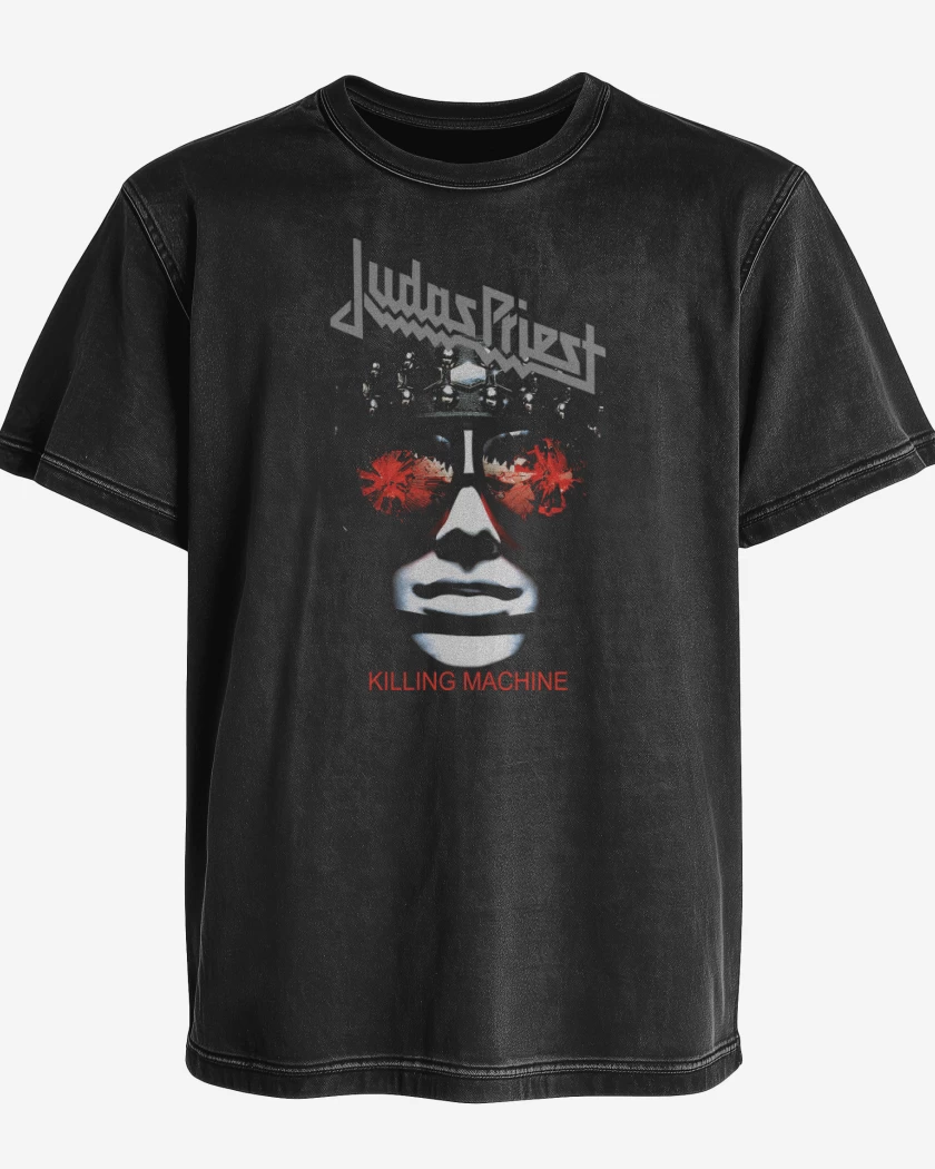 Polera desgastada Negro de Killing Machine