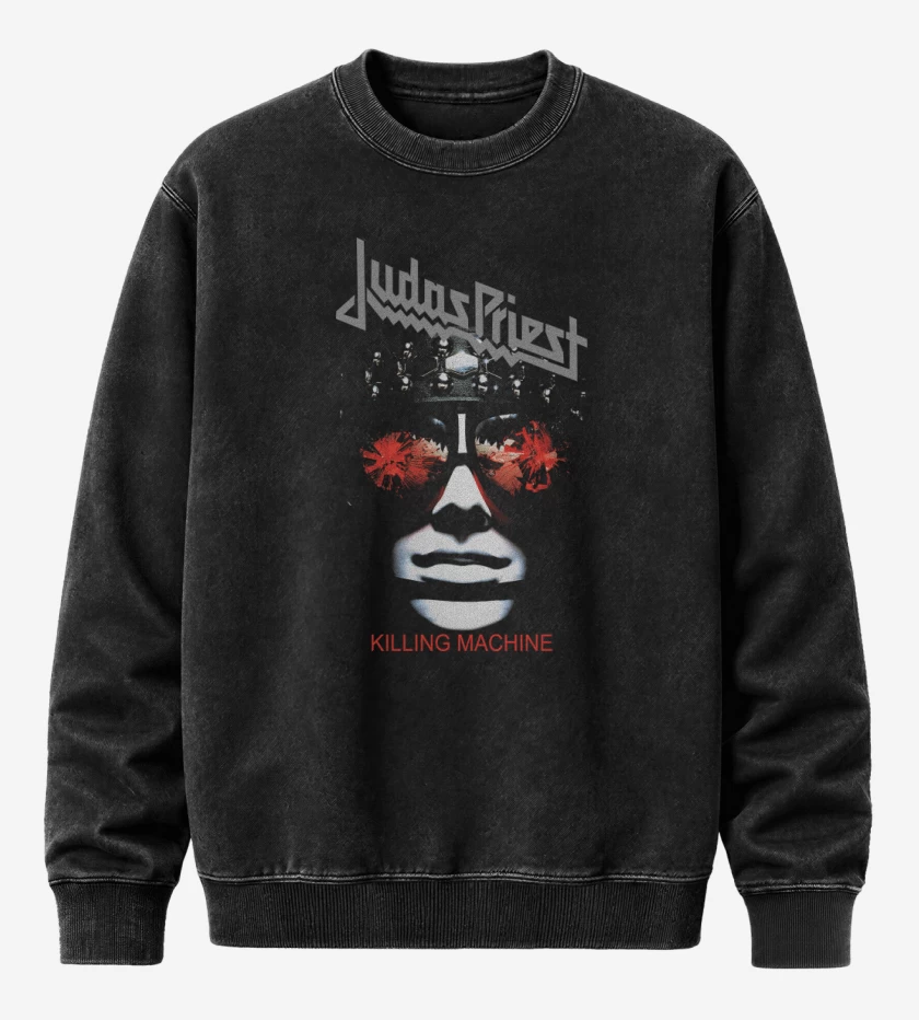 Poleron Polo Acid Wash Negro de Killing Machine