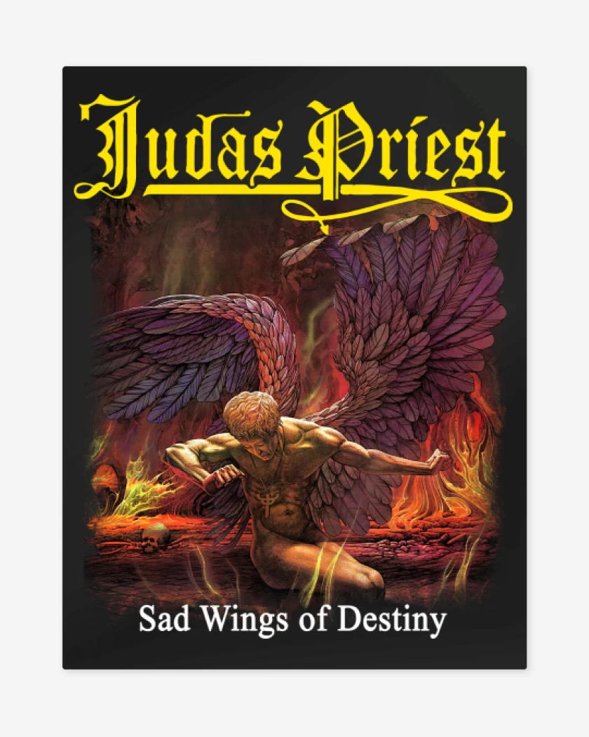 Print metalico Negro de Sad Wings of Destiny