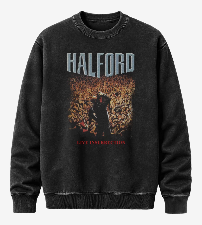 Poleron Polo Acid Wash Negro de Live Insurrection