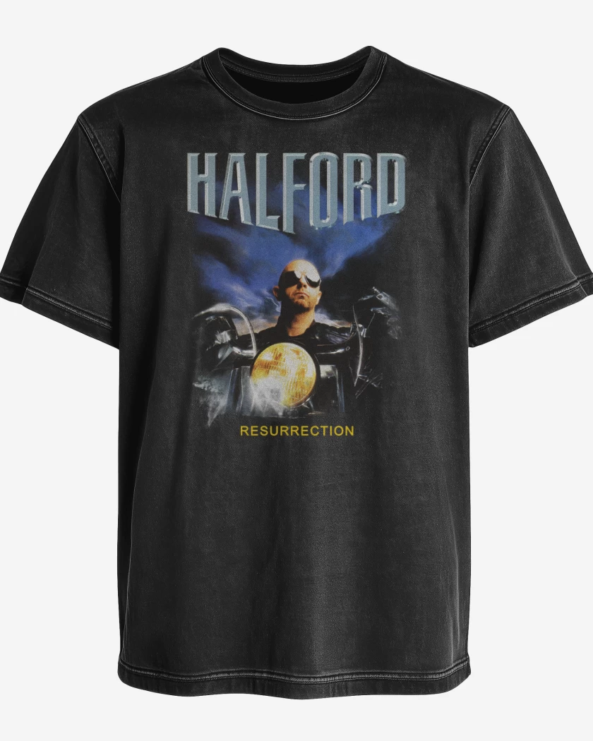 Polera desgastada Negro de Resurrection