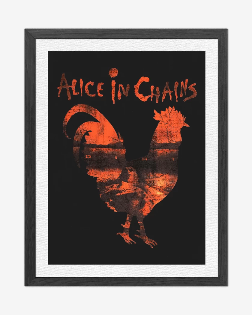 Cuadro decorativo Negro de Rooster