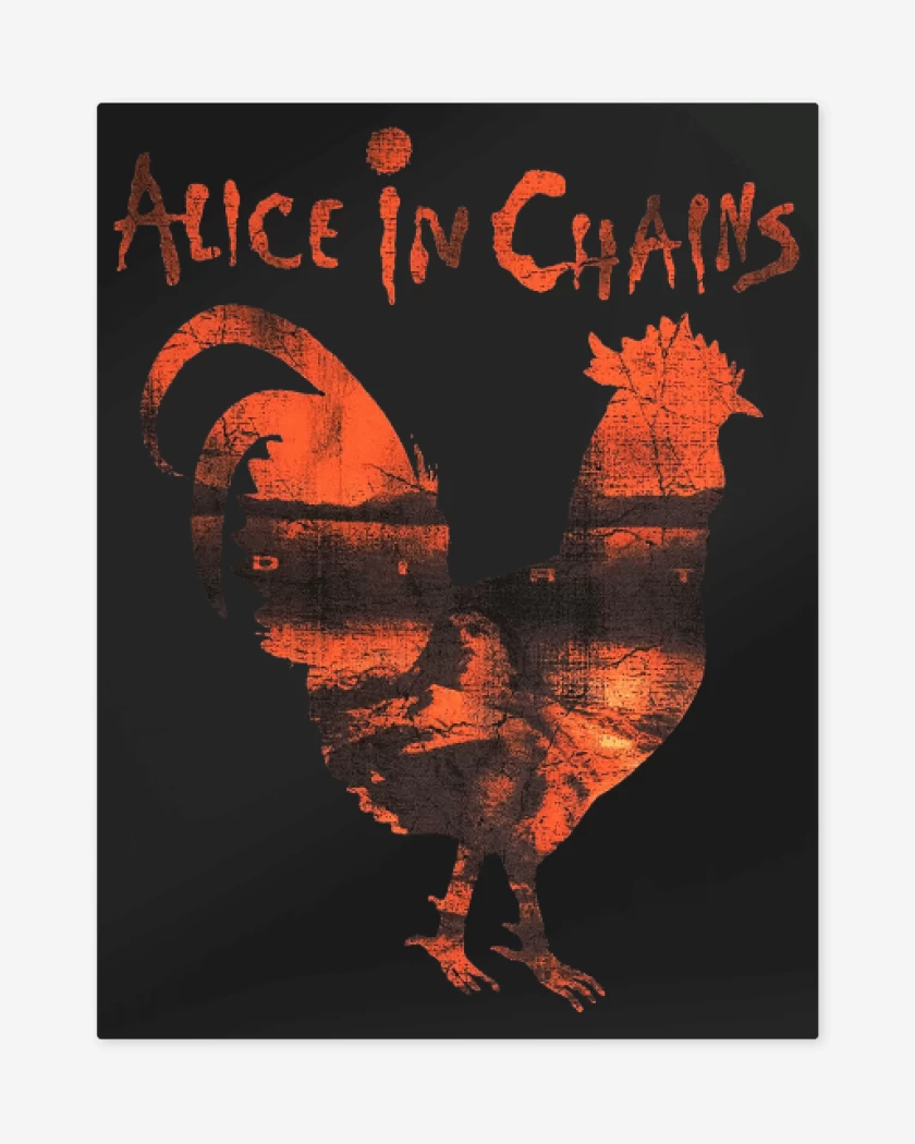 Print metalico Negro de Rooster