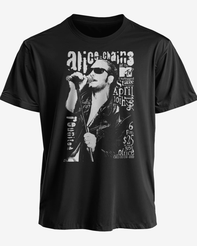Polera Negro de Layne Staley