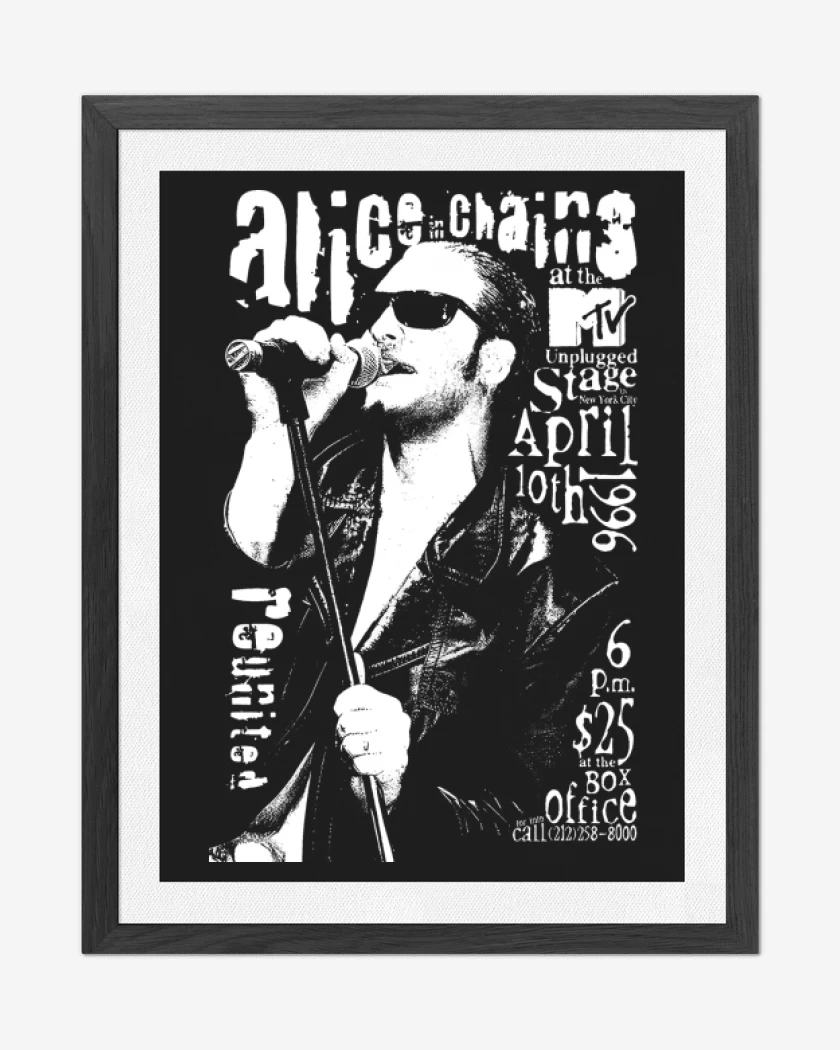 Cuadro decorativo Negro de Layne Staley
