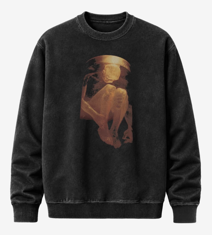 Poleron Polo Acid Wash Negro de Nothing Safe