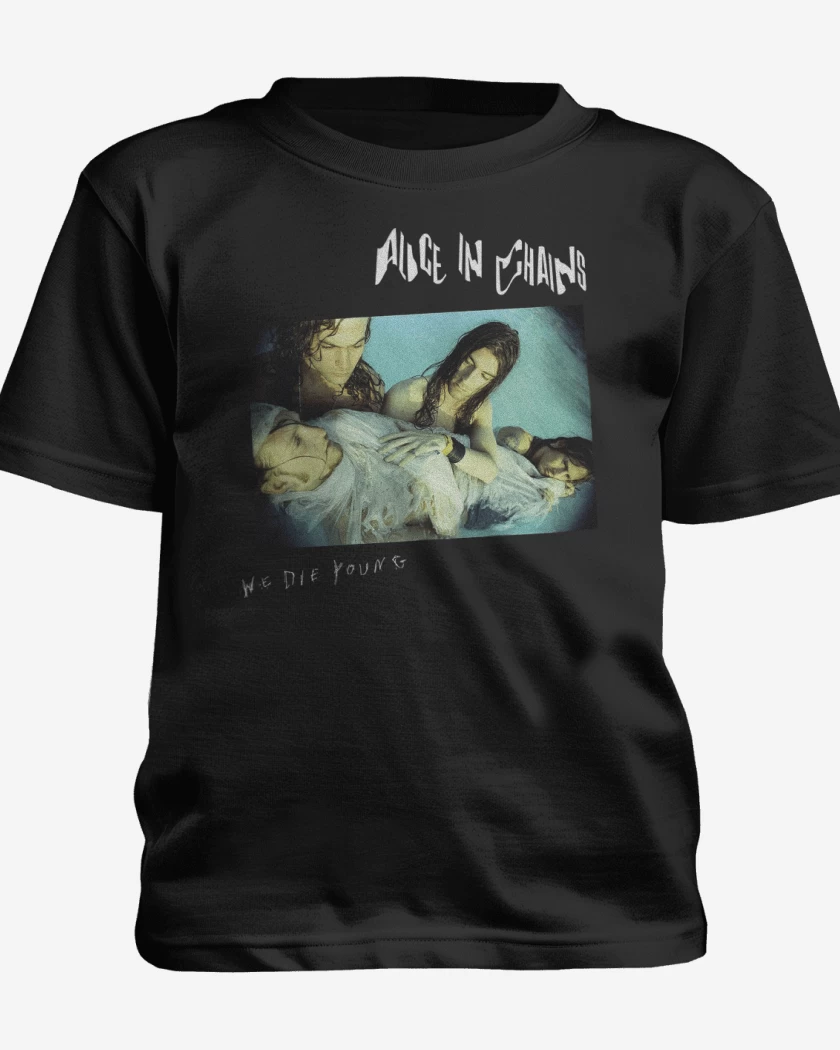 Polera de niño Negro de We Die Young