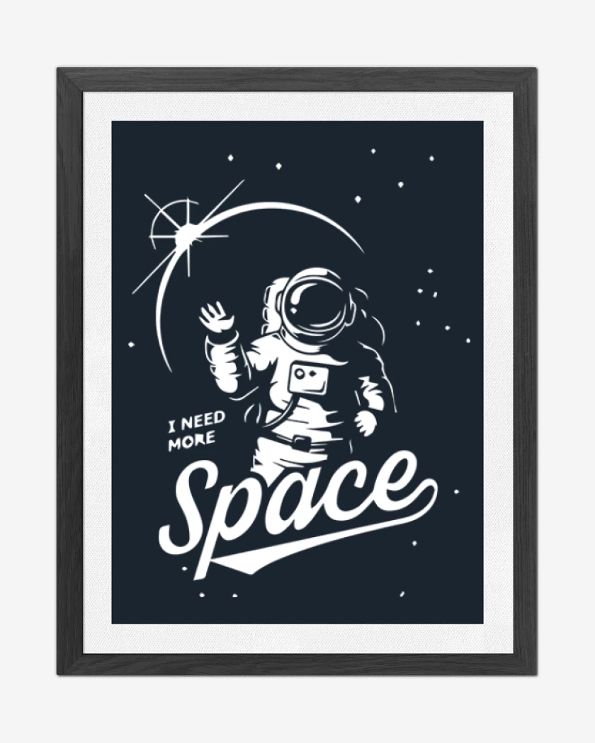 Cuadro decorativo Azul Marino de Space