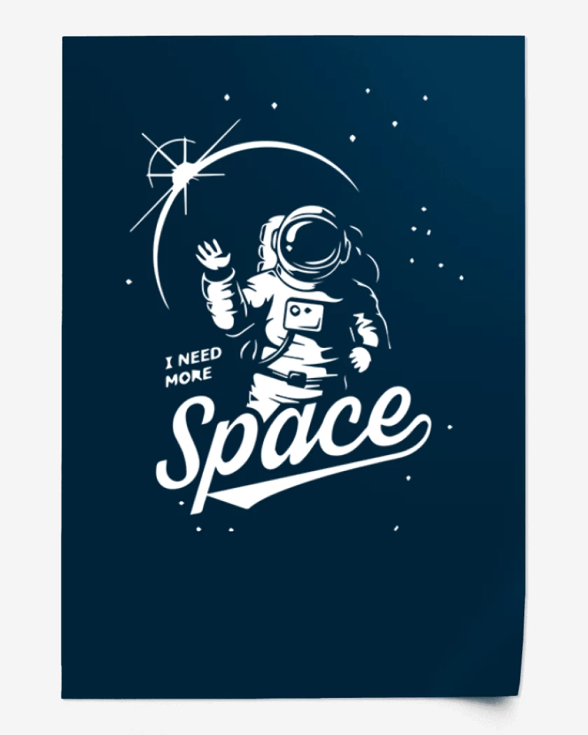 Print Azul Marino de Space
