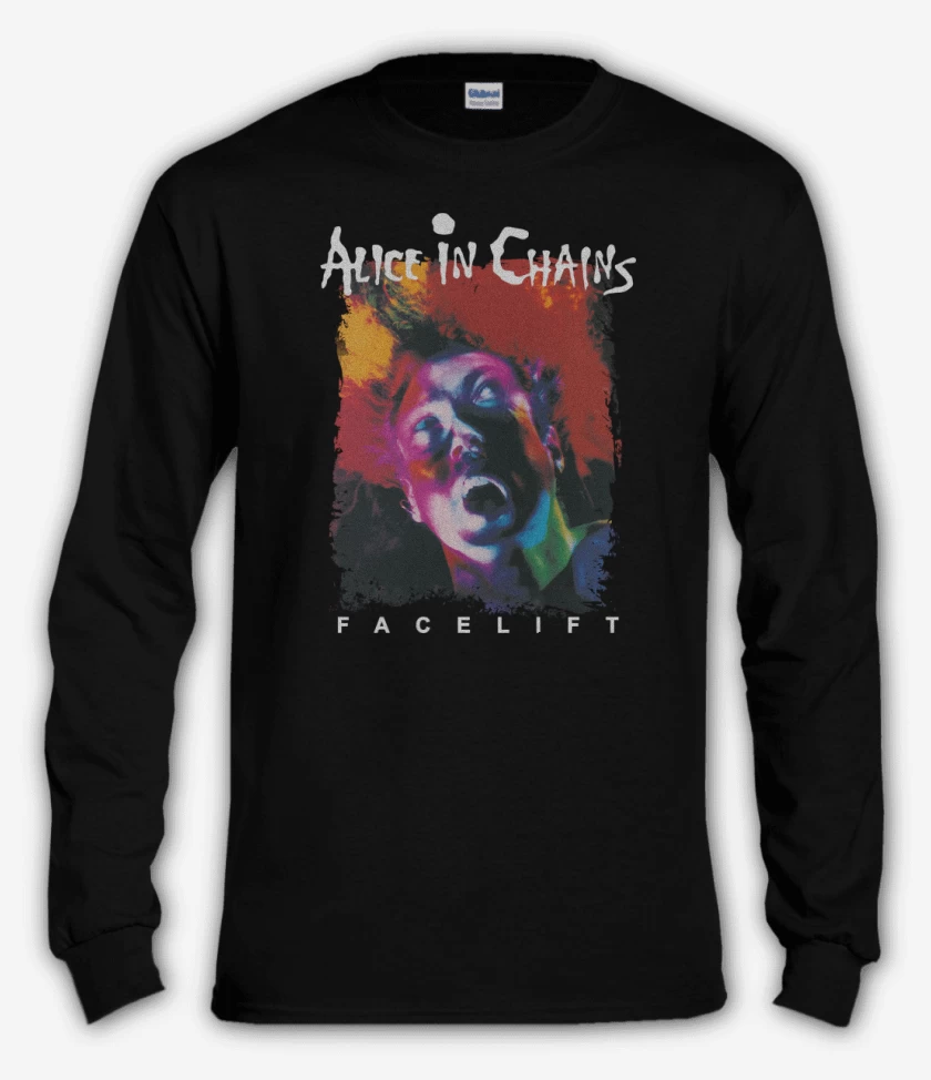 Polera manga larga Negro de Facelift