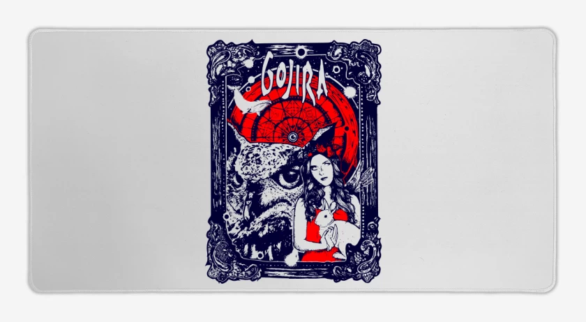 Mouse pad Gamer Blanco de Gojira alice