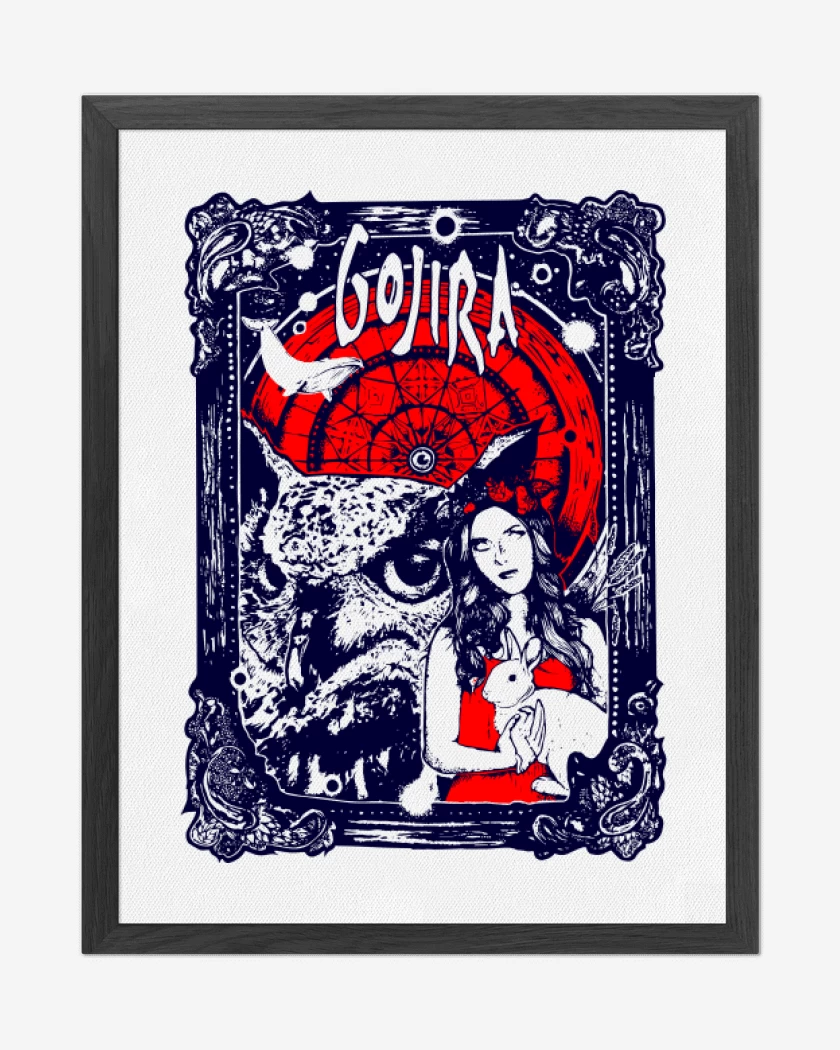 Cuadro decorativo Blanco de Gojira alice