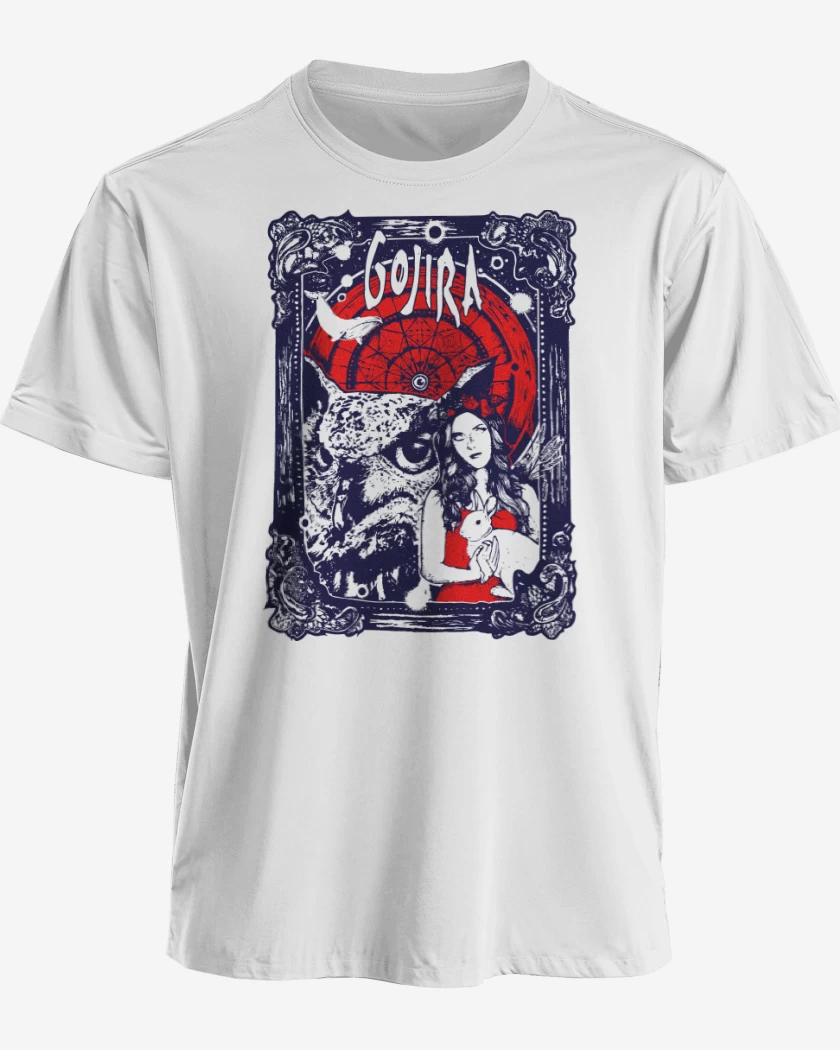 Polera premium Blanco de Gojira alice