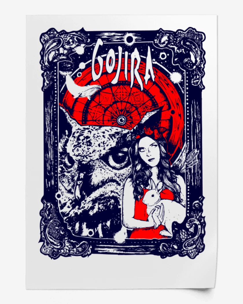 Print Blanco de Gojira alice