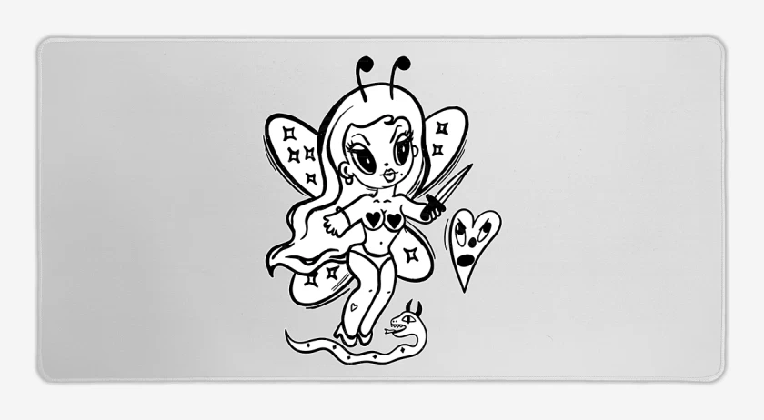 Mouse pad Gamer Blanco de Bichota