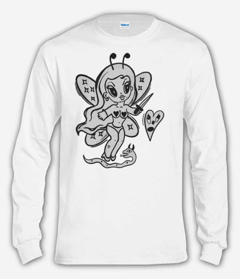 Polera manga larga Blanco de Bichota
