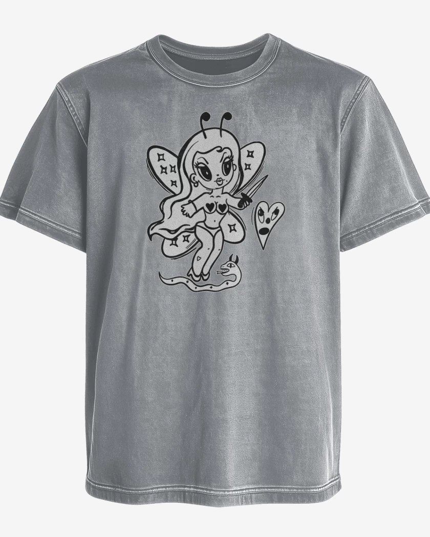 Polera desgastada Bichota