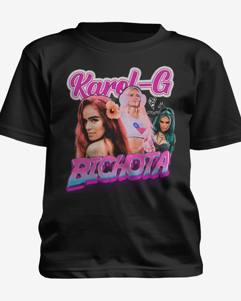 Polera de niño Negro de Karol G