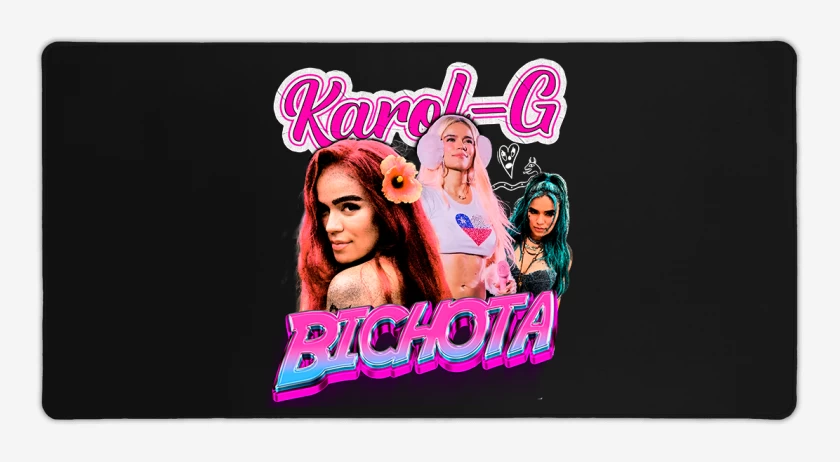 Mouse pad Gamer Negro de Karol G