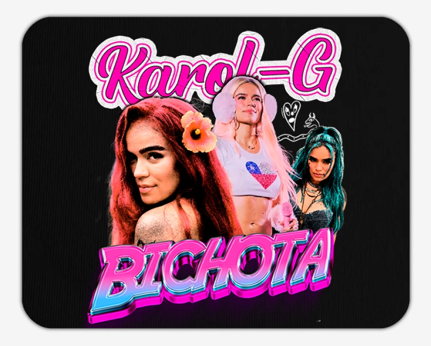 Mousepad Negro de Karol G