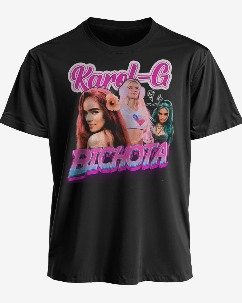 Polera premium Negro de Karol G