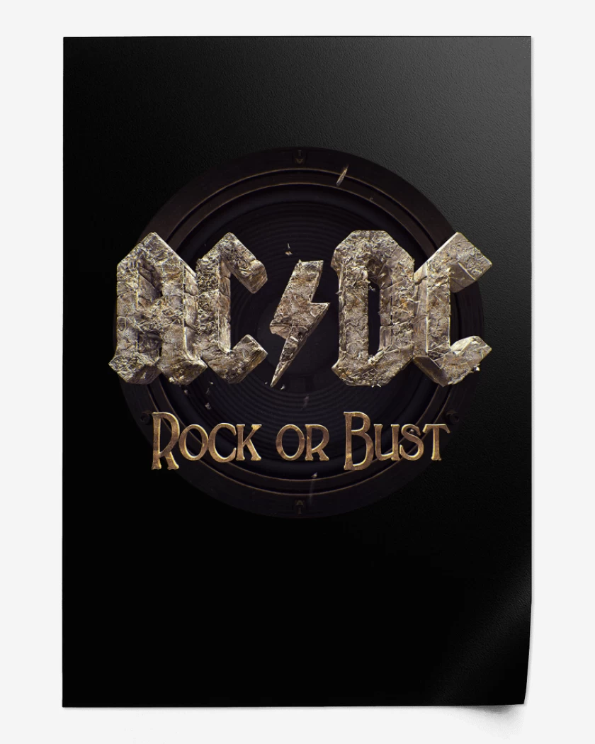 Print Negro de Rock or Bust