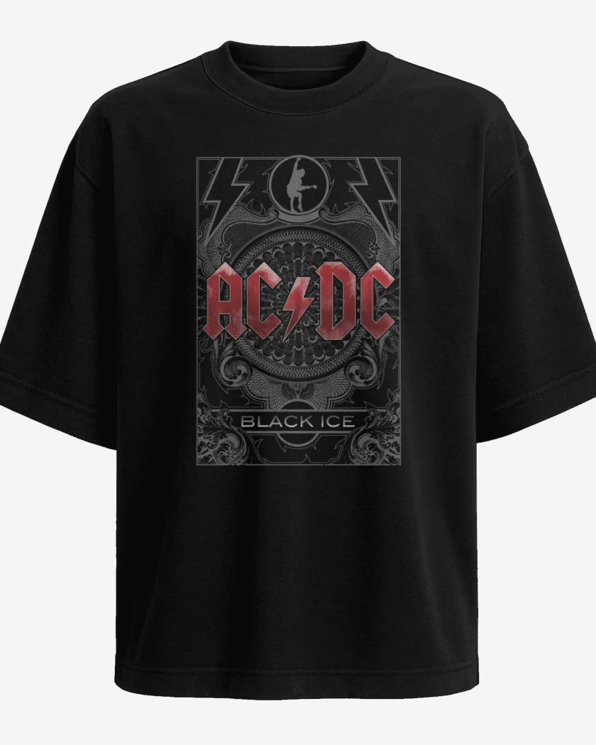 Polera Oversize Black Ice