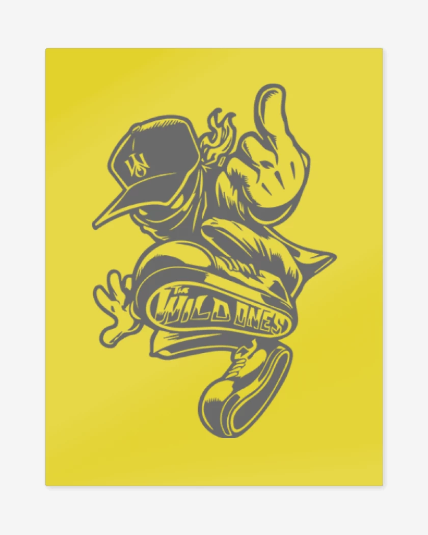 Print metalico Amarillo de The Wild