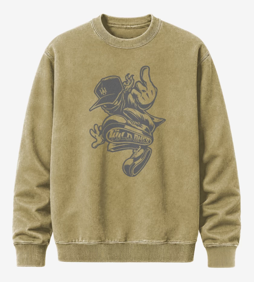 Poleron Polo Acid Wash Beige de The Wild