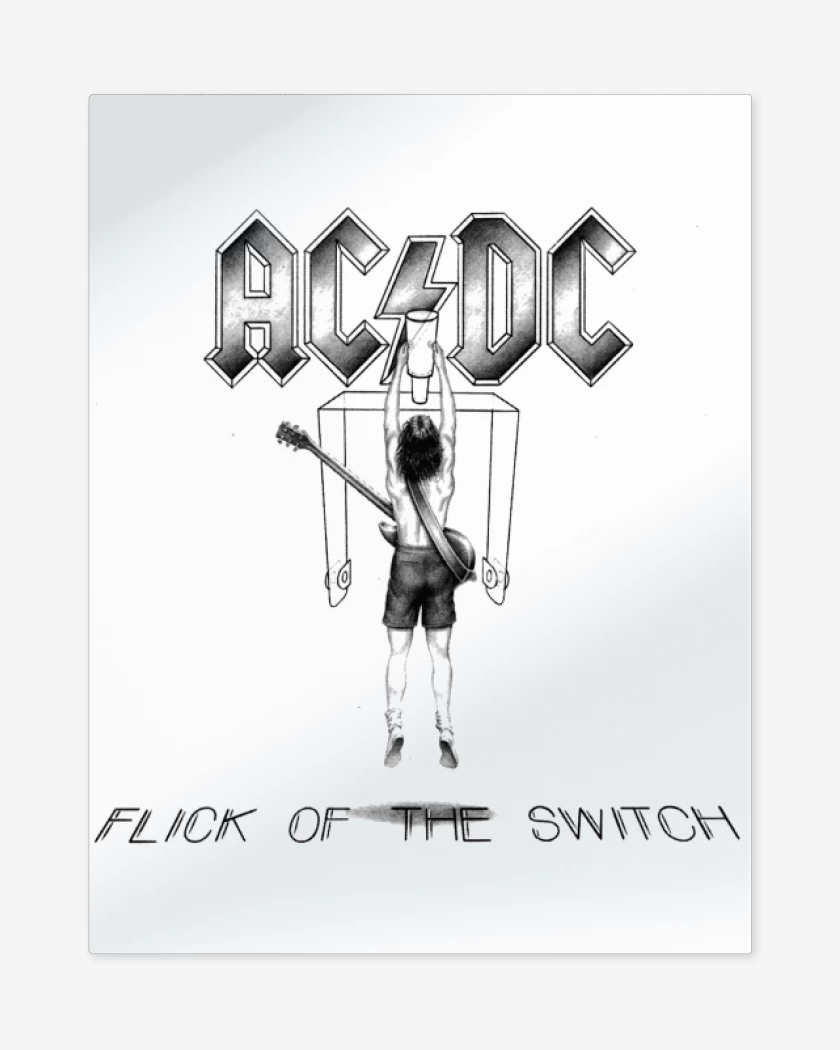 Print metalico Flick of the Switch