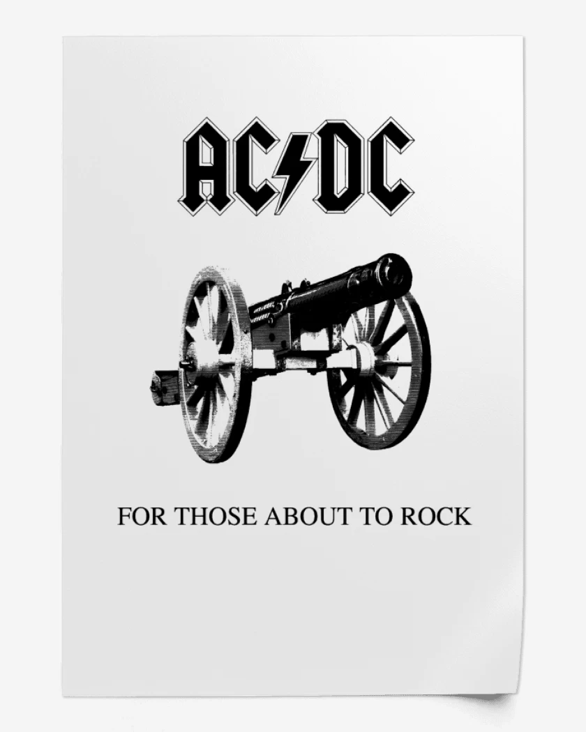 Print For Those About to Rock