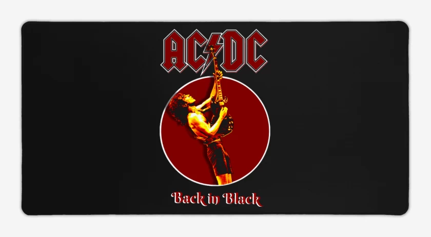 Mouse pad Gamer Negro de Back in Black II
