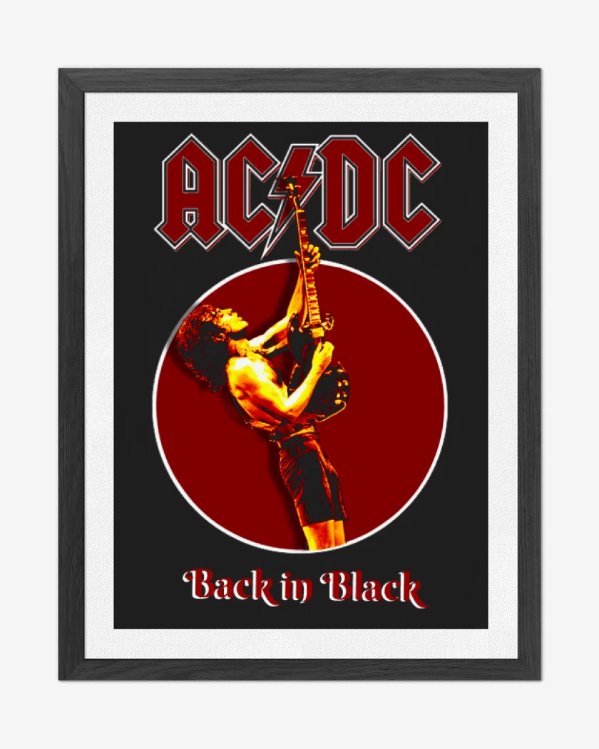 Cuadro decorativo Negro de Back in Black II