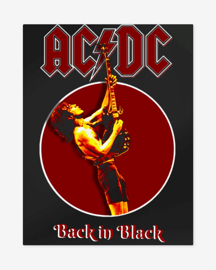 Print metalico Back in Black II
