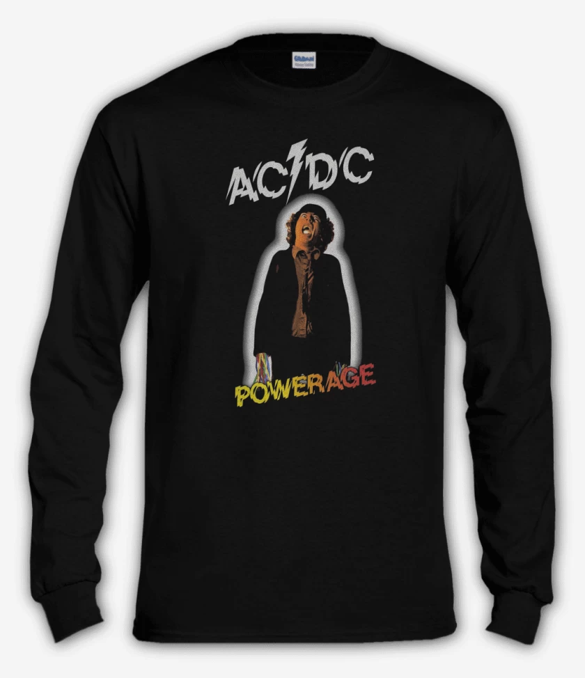 Polera manga larga Negro de Powerage