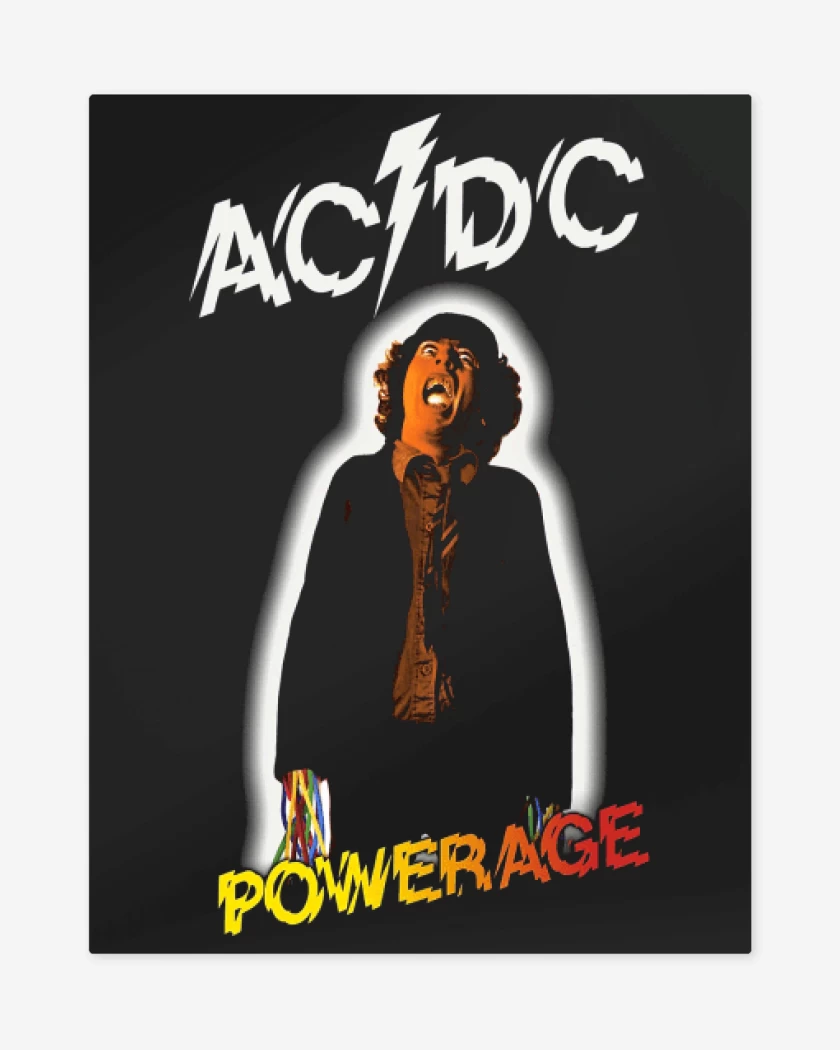 Print metalico Negro de Powerage