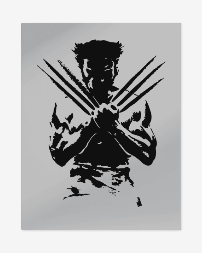 Print metalico Gris Melange de Wolverine 3