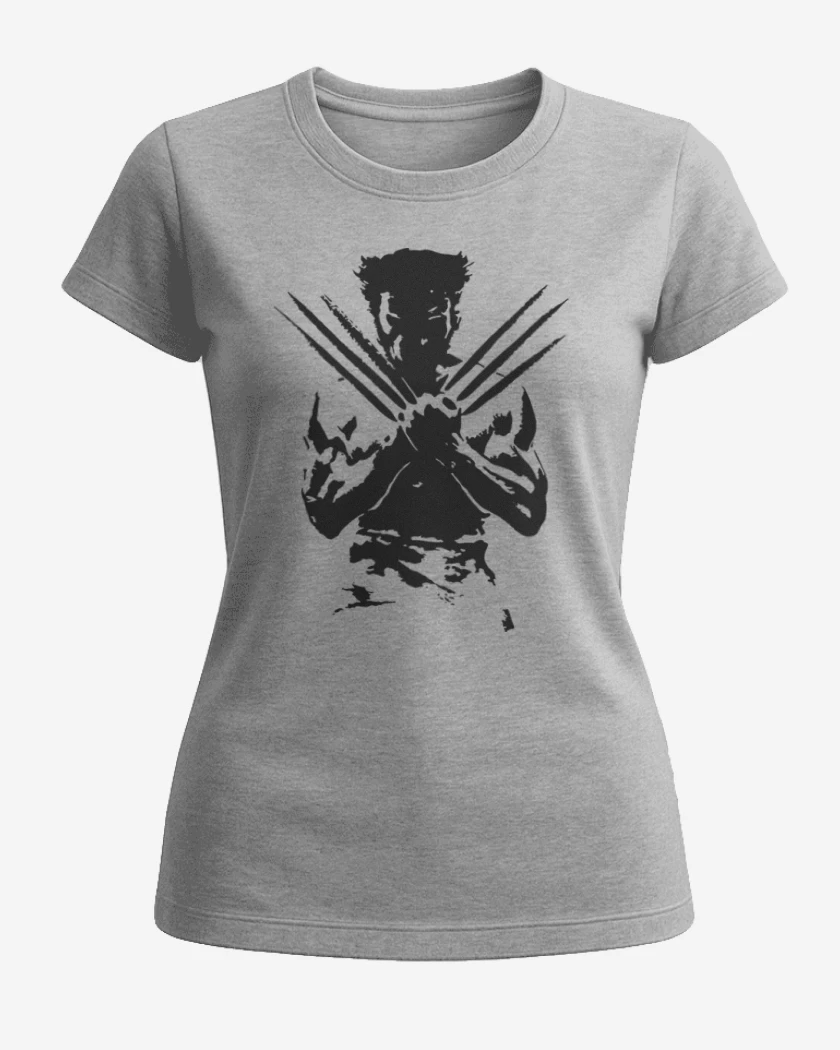 Polera de Mujer Gris Melange de Wolverine 3