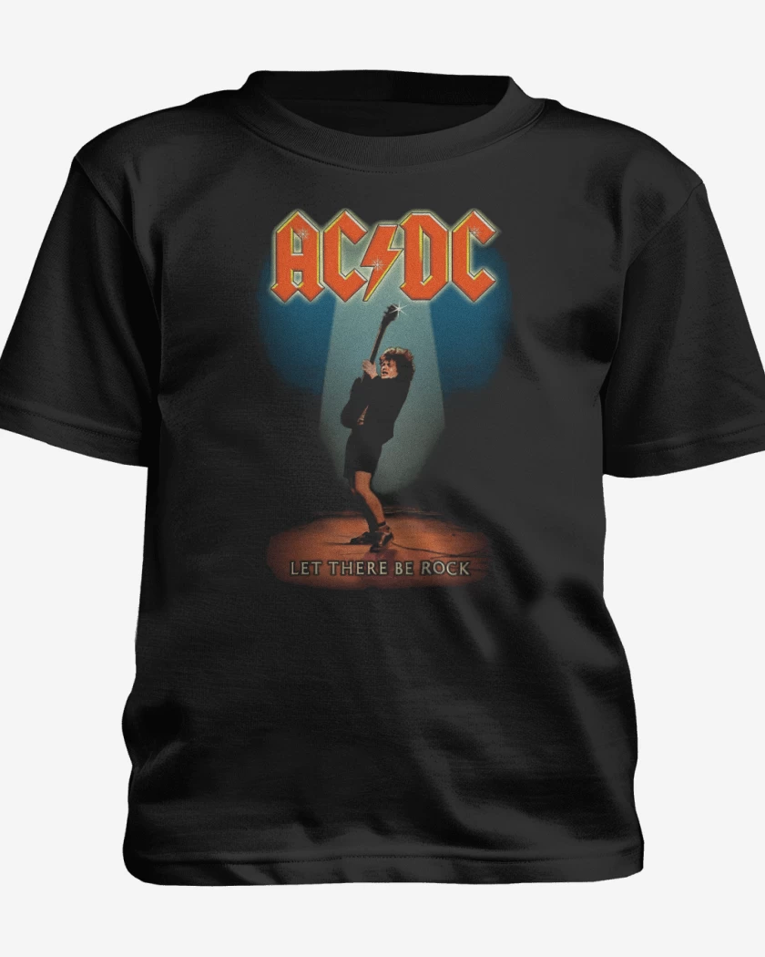 Polera de niño Negro de Le There Be Rock