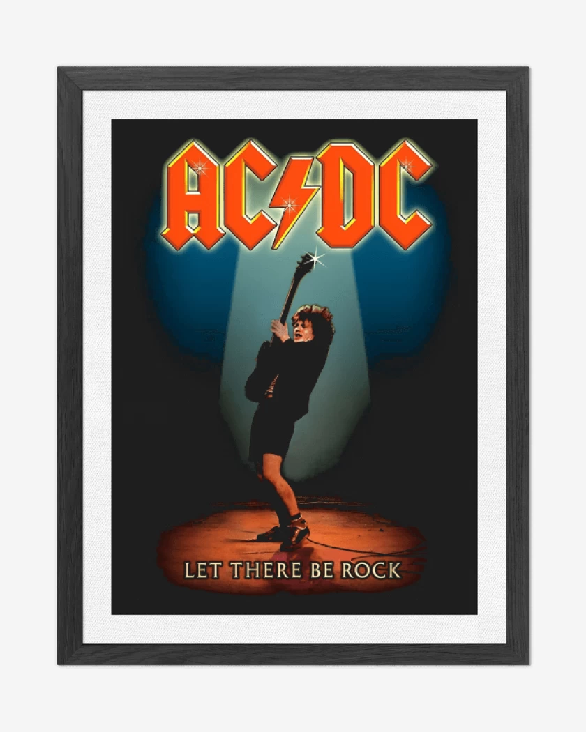 Cuadro decorativo Negro de Le There Be Rock