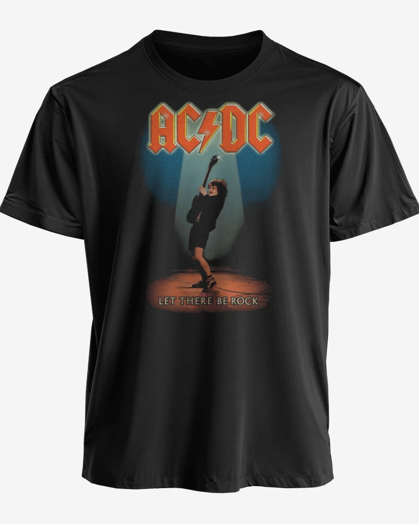 Polera premium Negro de Le There Be Rock
