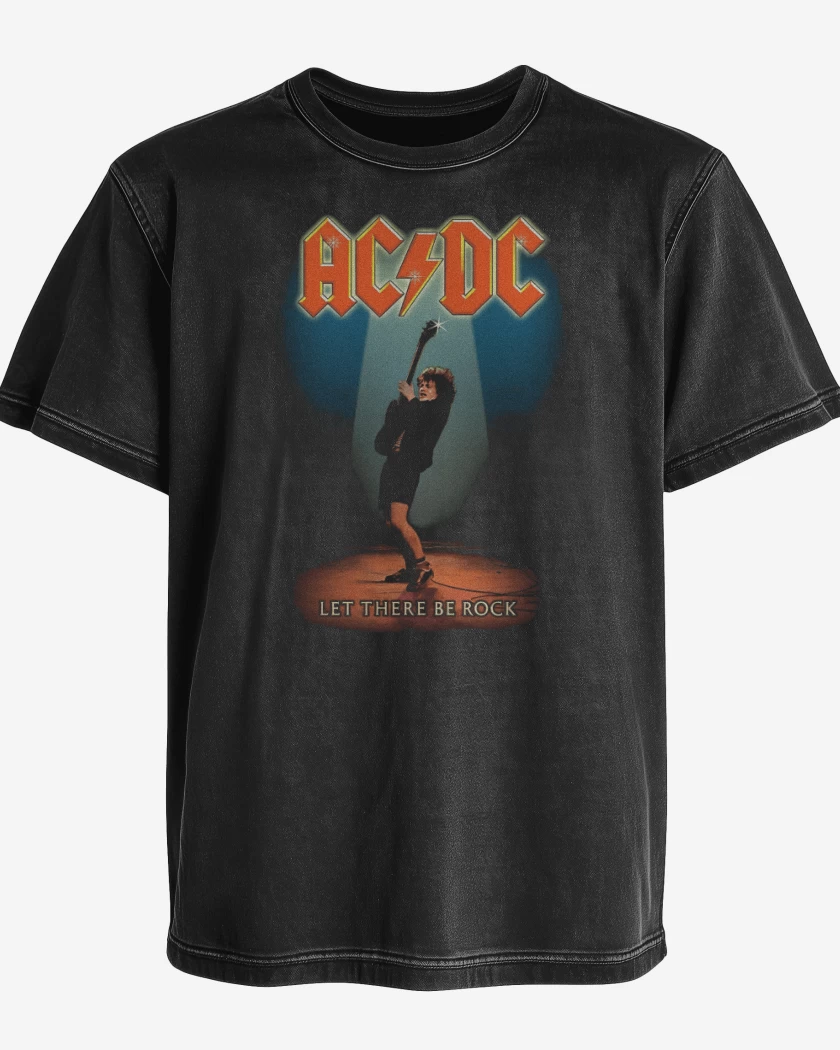 Polera desgastada Le There Be Rock