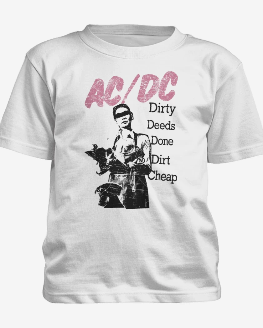 Polera de niño Blanco de Done Dirt Cheap