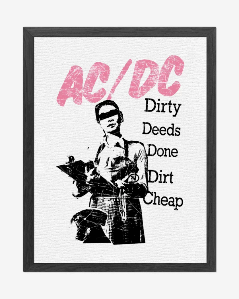 Cuadro decorativo Blanco de Done Dirt Cheap