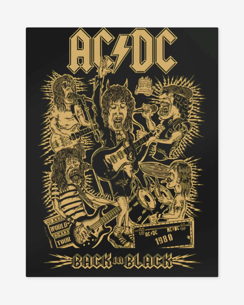 Print metalico Negro de BIB